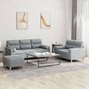 vidaXL Sofa Set Light grey
