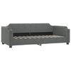 vidaXL Day Bed Dark grey Polyester fabric, metal, solid wood, foam Twin