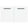vidaXL Wall Cabinet White Engineered Wood 23.6 in Wide Wall Cabinet