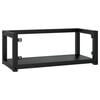 vidaXL Bathroom Washbasin Frame Black Powder-coated iron Medium