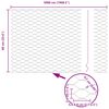 vidaXL Hexagon Fence Gray 0.6 x 50 m Steel