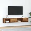 vidaXL TV Cabinet Set of 2 Old wood Engineered wood Medium TV Cabinet