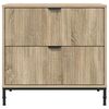 vidaXL Bedside Table Sonoma oak 63.5 x 36 x 61 cm Engineered wood