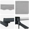 vidaXL Awning Manual Light gray 177.17" x 118.11" Polyester and metal