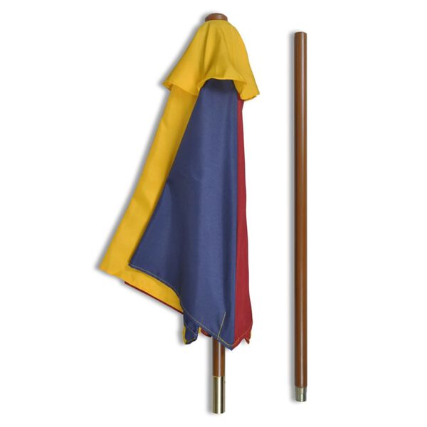 vidaXL Kids Picnic Table Red Fir wood Standard Colorful