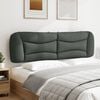 vidaXL Headboard Cushion Dark grey 100% Polyester 72 in King