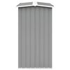vidaXL Garden Log Storage Shed Galvanized Steel 67.7"x35.8"x60.6" Gray
