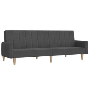 vidaXL Sofa Bed Dark Grey Wooden frame, polyester fabric, foam filling