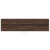 vidaXL TV Wall Cabinet Brown oak Engineered wood 70.9 in TV Wall Cabinet