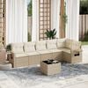vidaXL Garden Sofa Set Beige