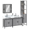 vidaXL Bathroom Cabinet Set Grey sonoma