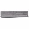 vidaXL Pallet Cushion Grey Polyester 47.2 x 31.5 x 4.7 in Modular