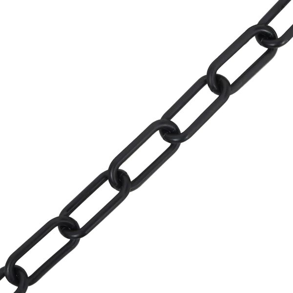 vidaXL Warning Chain Black 328.1 ' Ø0.16 " Plastic