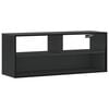 vidaXL TV Cabinet Black Engineered wood, metal Medium TV Cabinet