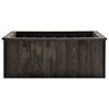 vidaXL Raised Bed Dark grey Solid pinewood 29.1x30.3x11.8 in Raised Bed