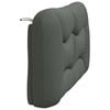 vidaXL Headboard Cushion Dark Grey 100% polyester fabric, PP fiber filling