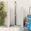 vidaXL Outdoor Solar Shower Black 217 cm PVC and aluminum