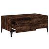 vidaXL Coffee Table Smoked Oak Engineered wood, metal