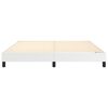 vidaXL Bed Frame White Faux leather, Plywood, Engineered wood