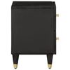 vidaXL Bedside Cabinet Black and natural wood Solid mango wood, iron