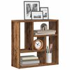vidaXL Wall Shelf Old Wood Engineered Wood 17.7 in x 6.3 in x 17.7 in