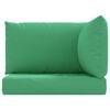 vidaXL Pallet Cushion Green Oxford fabric, Hollow fiber, Foam fiber