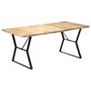 vidaXL Dining Table 70.8"x35.4"x29.9" Solid Mango Wood