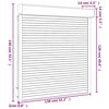 vidaXL Roller Shutter Aluminium 51.2x55.1" White
