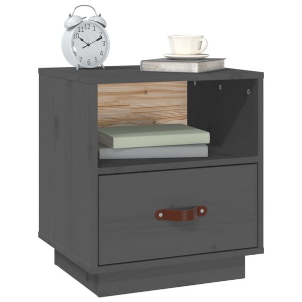 vidaXL Bedside Cabinet Grey