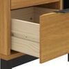 vidaXL Bedside Cabinet Oak Solid pine wood, engineered wood, plastic