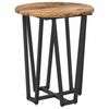 vidaXL Side Table Set 2 pcs Old wood and Black 19.7" x 19.7" x 19.9