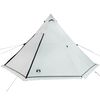 vidaXL Family Tent Tipi 8-Person White Blackout Fabric Waterproof