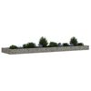 vidaXL Gabion Raised Bed Silver Galvanized Steel Large