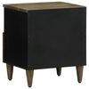vidaXL Bedside Cabinet Set of 2 Light Grey Solid Mango Wood