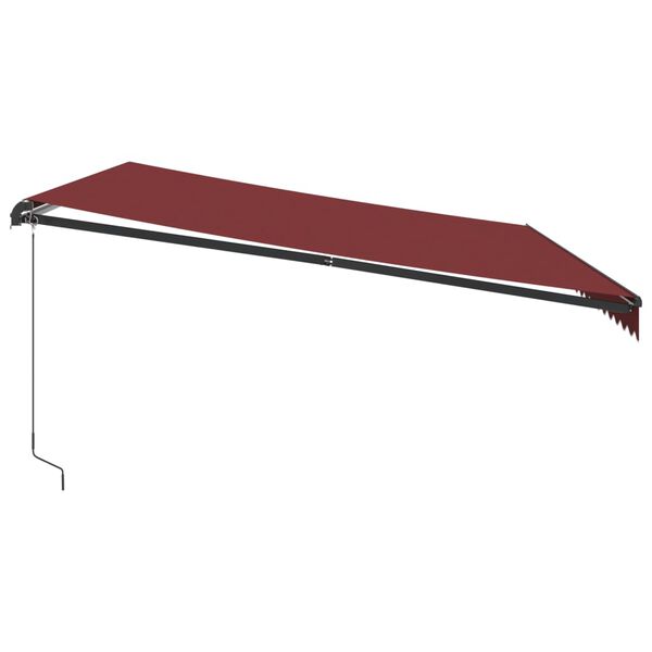 vidaXL Retractable Awning Burgundy