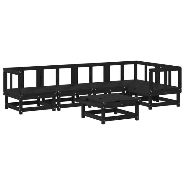 vidaXL Garden Lounge Set Black, Anthracite