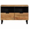 vidaXL TV Cabinet Natural wood tones Solid acacia wood Standard