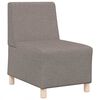 vidaXL Modular Sofa Unit Armless 2 pcs Taupe 21.65 x 29.13 x 32.28 in
