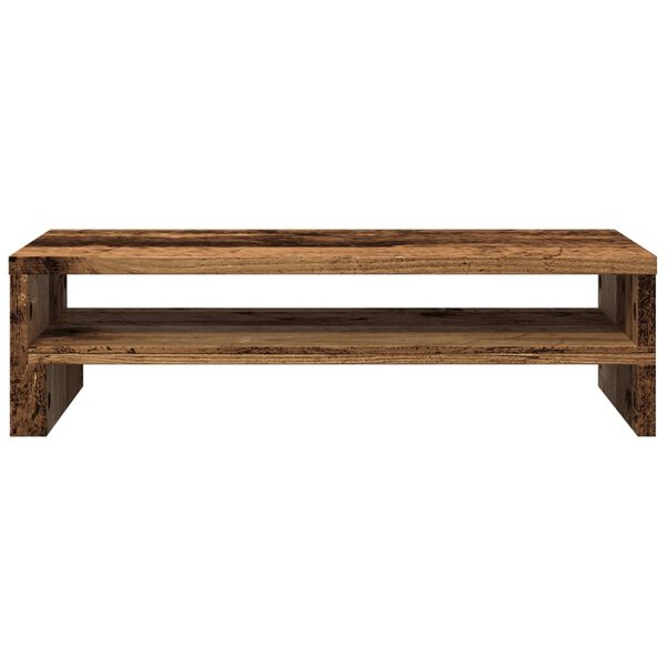vidaXL Monitor Stand Old Wood 21.3x8.7x5.9" Engineered Wood