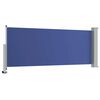 vidaXL Side Awning Blue Polyester 39.4 x 118.1 in Retractable