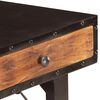 vidaXL Console Table Black and brown Solid reclaimed wood, MDF