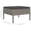 vidaXL Garden Furniture Set Grey