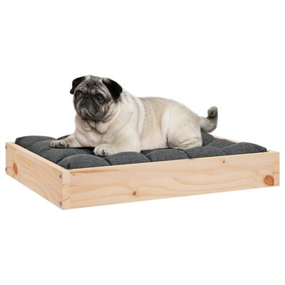 vidaXL Dog Bed 24.2"x19.3"x3.5" Solid Wood Pine