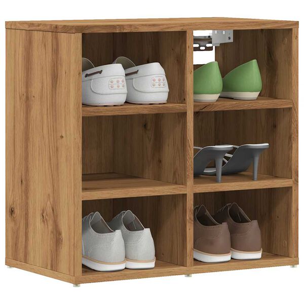 vidaXL Shoe Cabinet Artisan Oak Engineered Wood Small Shoe Cabinet