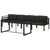 vidaXL Garden Lounge Set Anthracite Aluminum, 100% polyester Modular