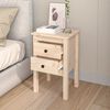 vidaXL Bedside Cabinet Pine Solid Pine Wood Medium Bedside Cabinet