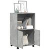vidaXL Rolling Cabinet Concrete Grey Engineered Wood Medium