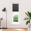 vidaXL Pleated Blind Black 100% Polyester 23.6x78.7 in