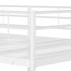 vidaXL Bunk Bed White Steel, mesh fabric 35.4 x 78.7 in Bunk Bed