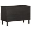 vidaXL TV Cabinet Black Solid mango wood, iron, engineered wood Medium